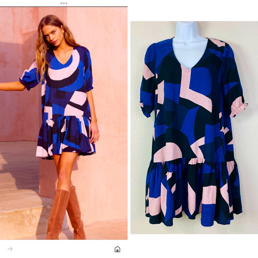 Mister Zimi Rosa Mini Dress, Agave, Size 6 AUS, 2 US